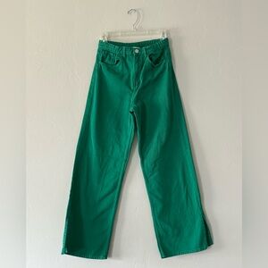 H&M Wide Fit High Twill Trousers